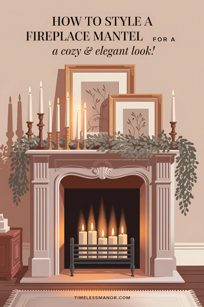 How to Style a Fireplace Mantel_timelessmanor (1)