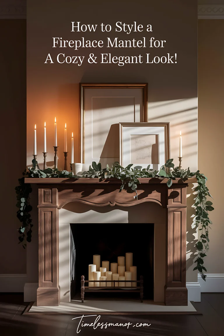 How to Style a Fireplace Mantel_timelessmanor (4)
