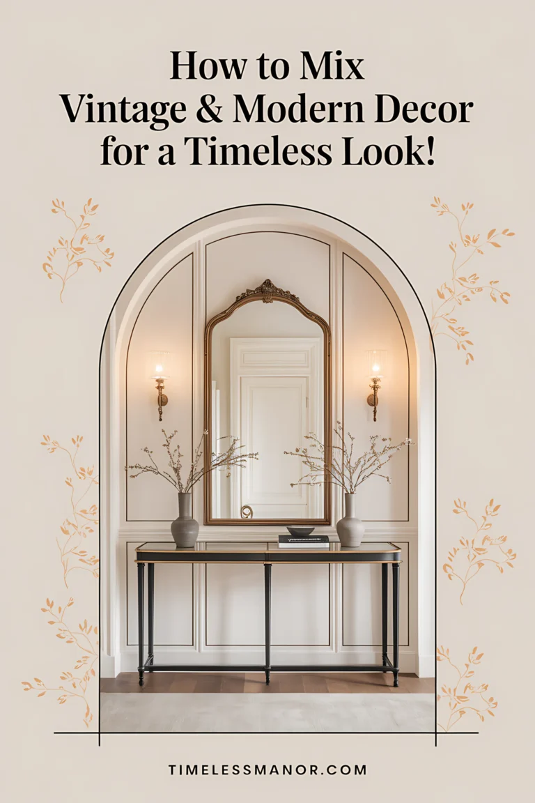 How to Mix Vintage & Modern Decor for a Timeless Look