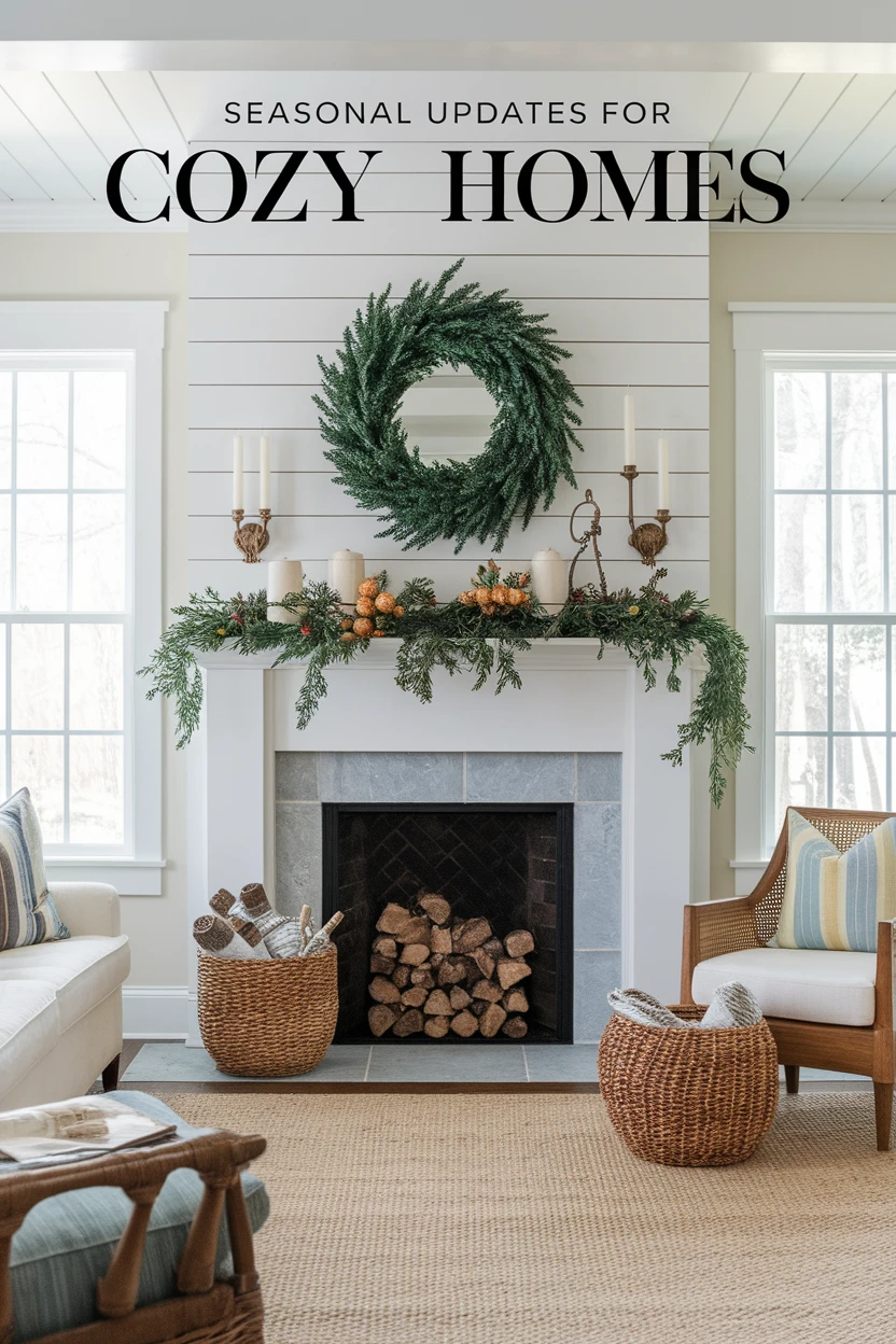 Learn how to update your home decor to maintain coziness throughout the year.