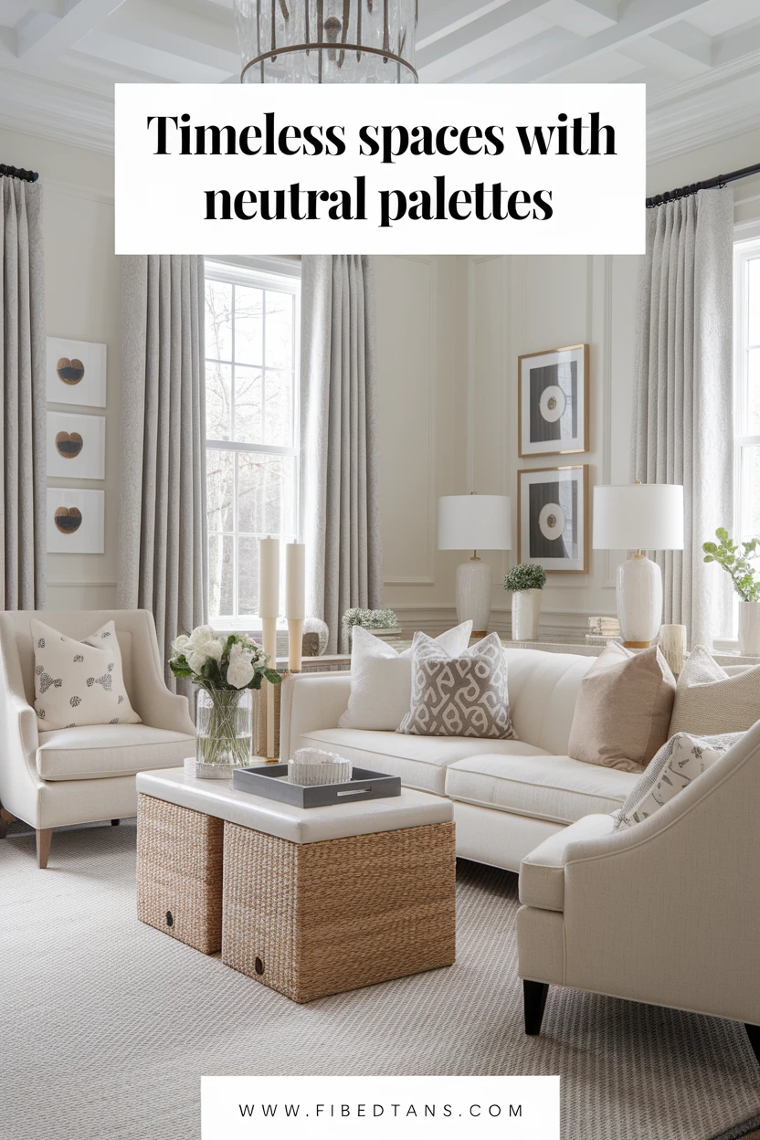 Room decorated in calm neutral tones.