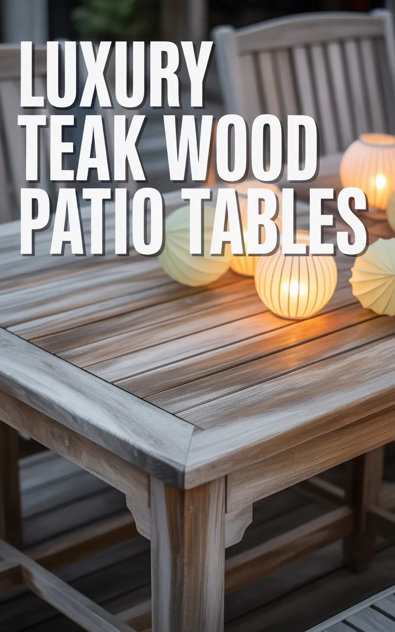 luxury teak patio table, modern metal coffee table, grade a teak, durable patio furniture, teak vs metal outdoor furniture