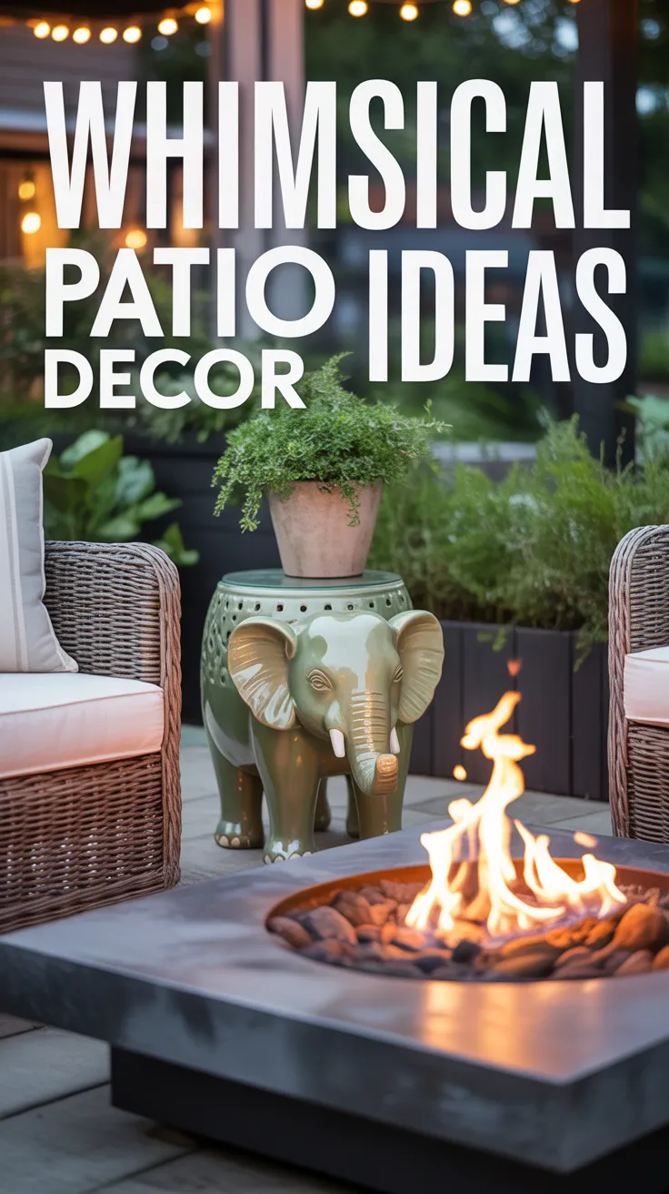 luxury patio furniture Amazon, Polywood firepit set, outdoor cordless lamps, patio heating ideas, washable outdoor rugs