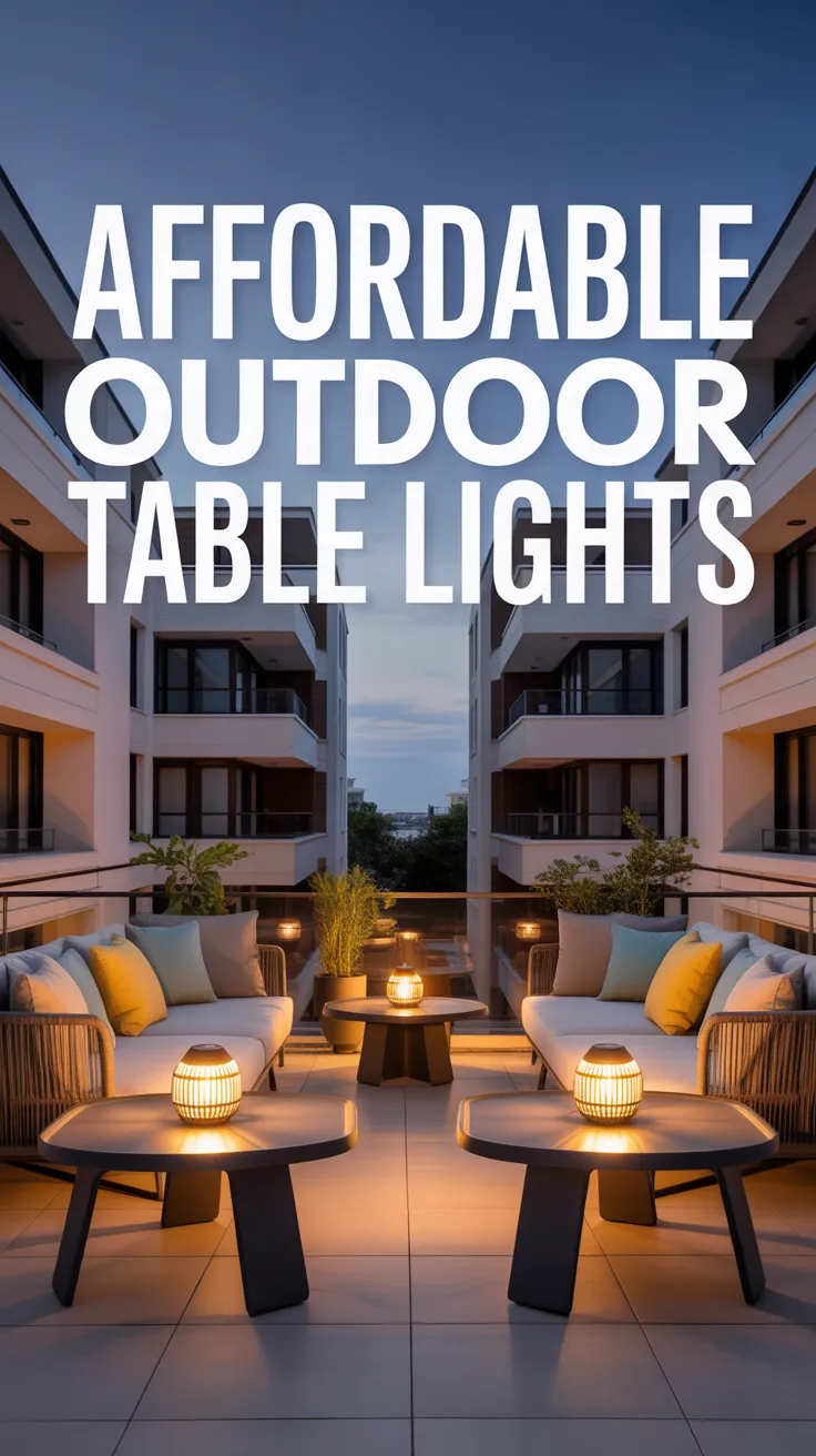best patio table lights, modern patio lanterns, solar lights for outdoor table, outdoor coffee table lighting, ambient patio decor