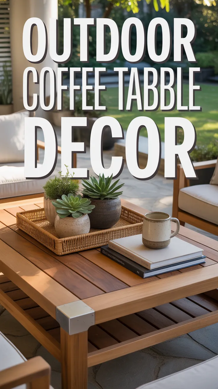 coffee table ideas, modern patio coffee table, outdoor coffee table decor, luxury outdoor furniture, patio table styling tips