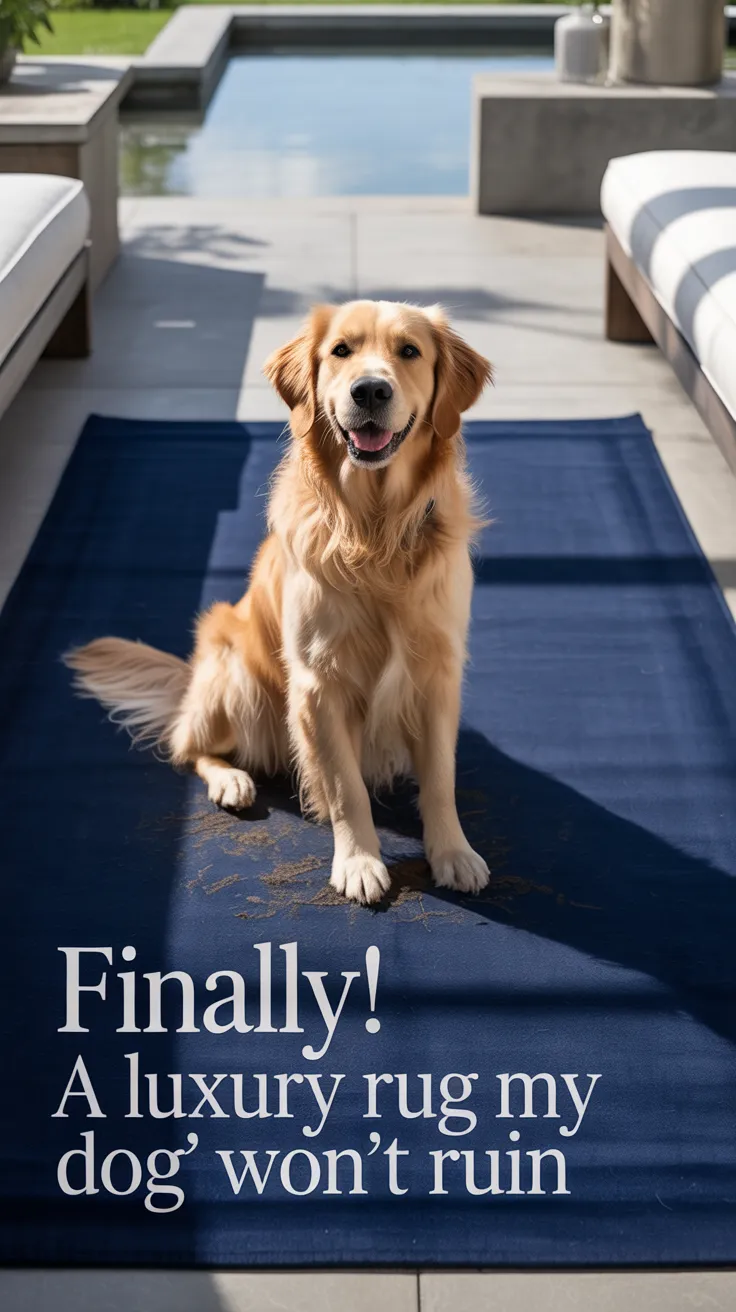 washable rugs, navy rug, patio inspiration, outdoor living space, plaid rug